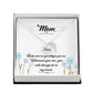 There are no goodbyes(1) Mom Memorial Necklace-[Heartfelt Family Gift]