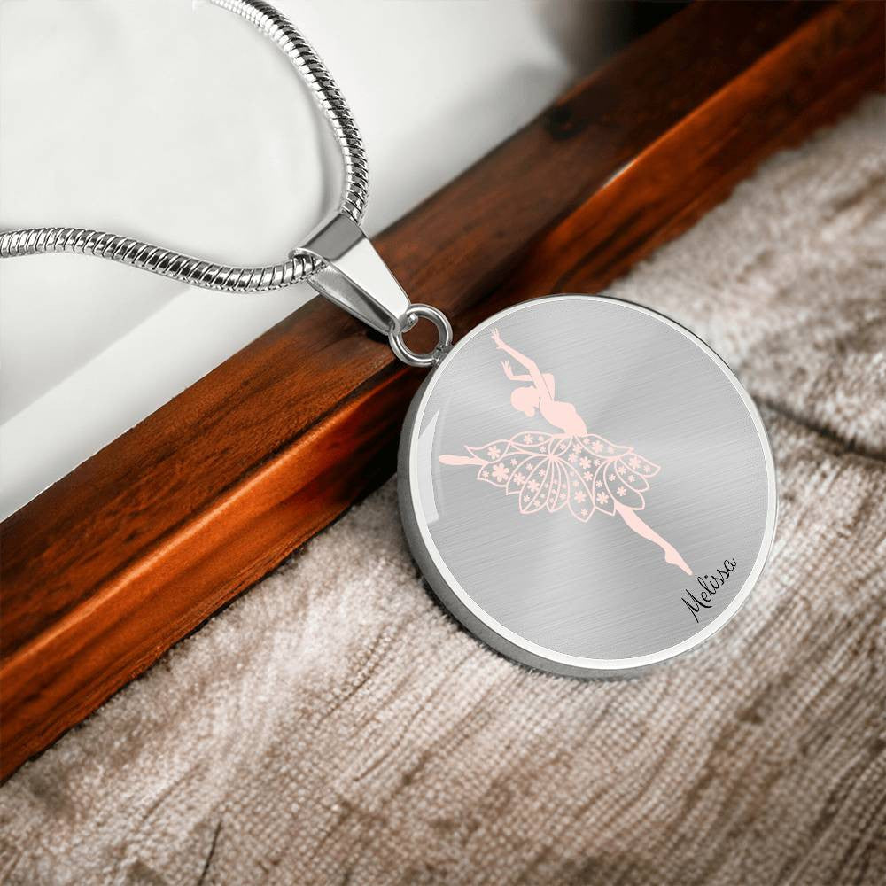 Personalized Ballerina Name Necklace-[Heartfelt Family Gift]