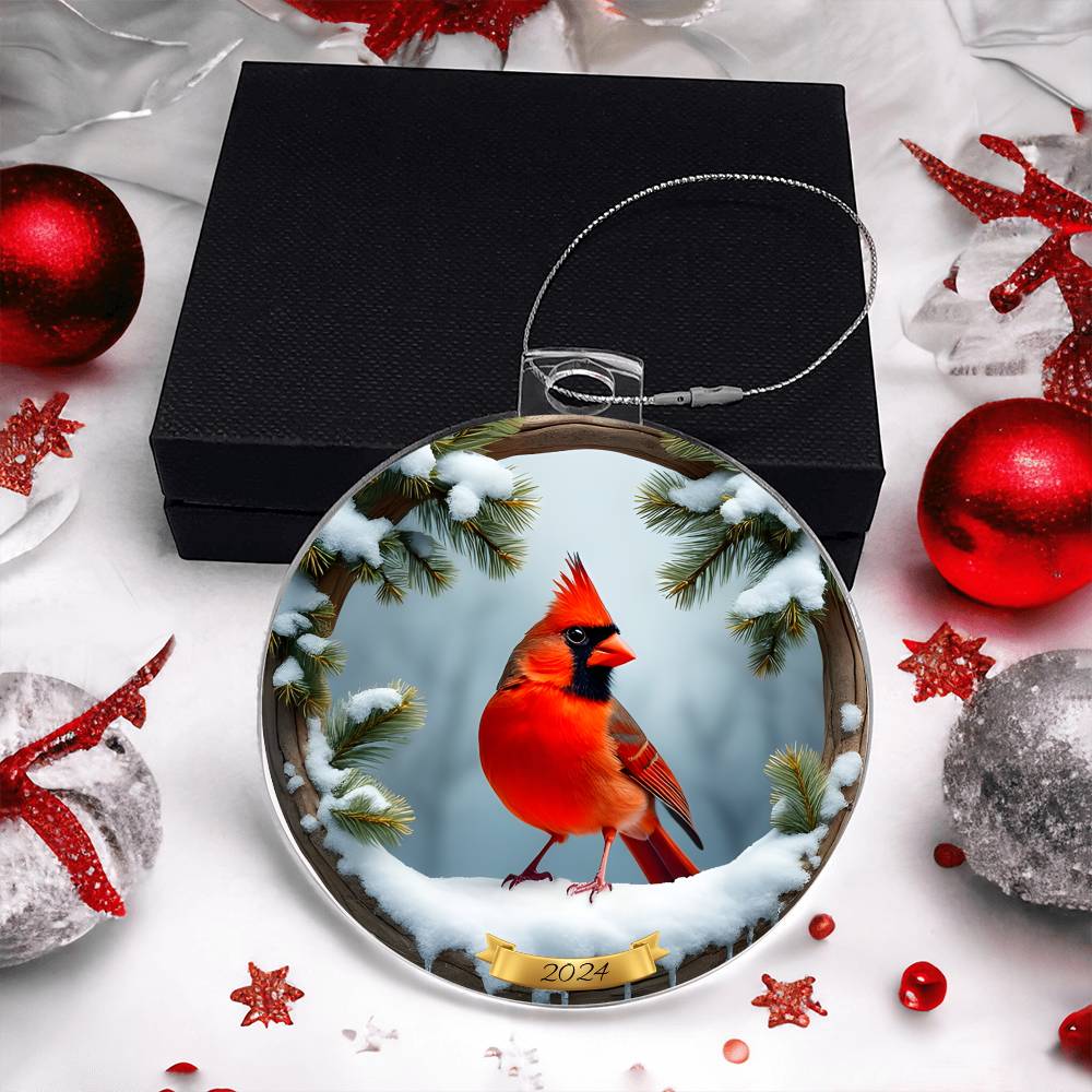 Personalized Cardinal Christmas Ornament