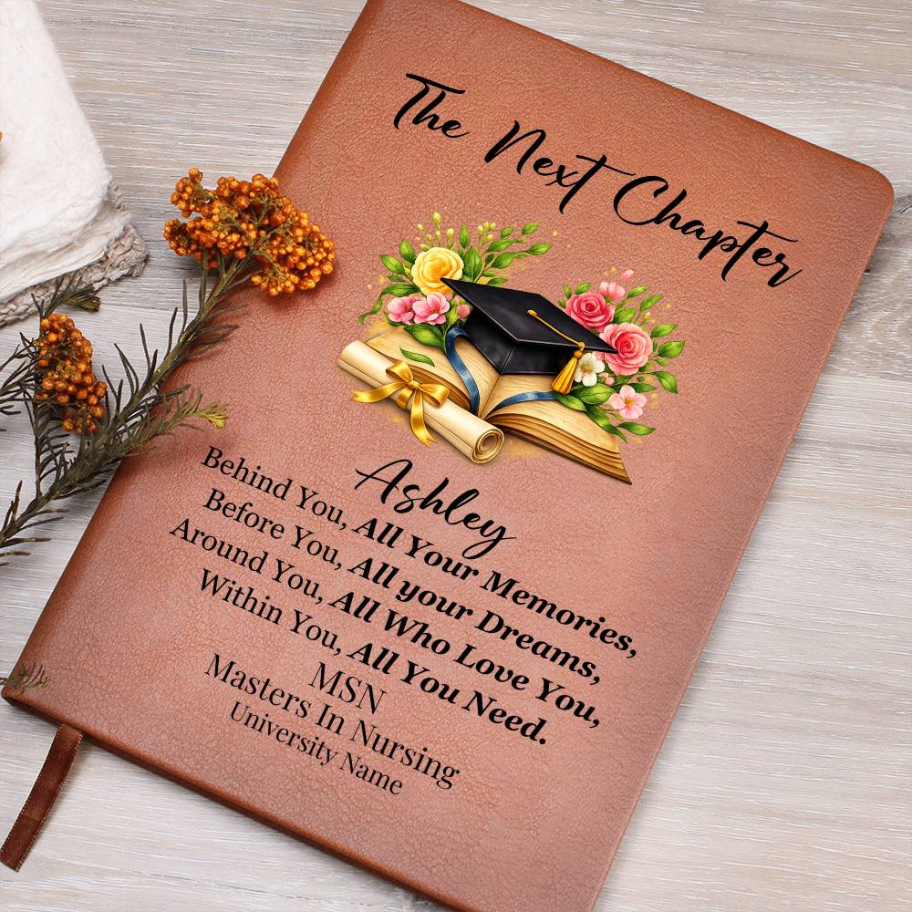Personalized College Nursing Graduation Journal Gift for BSN MSN