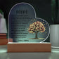 Mom Heart Acrylic Plaque Gift