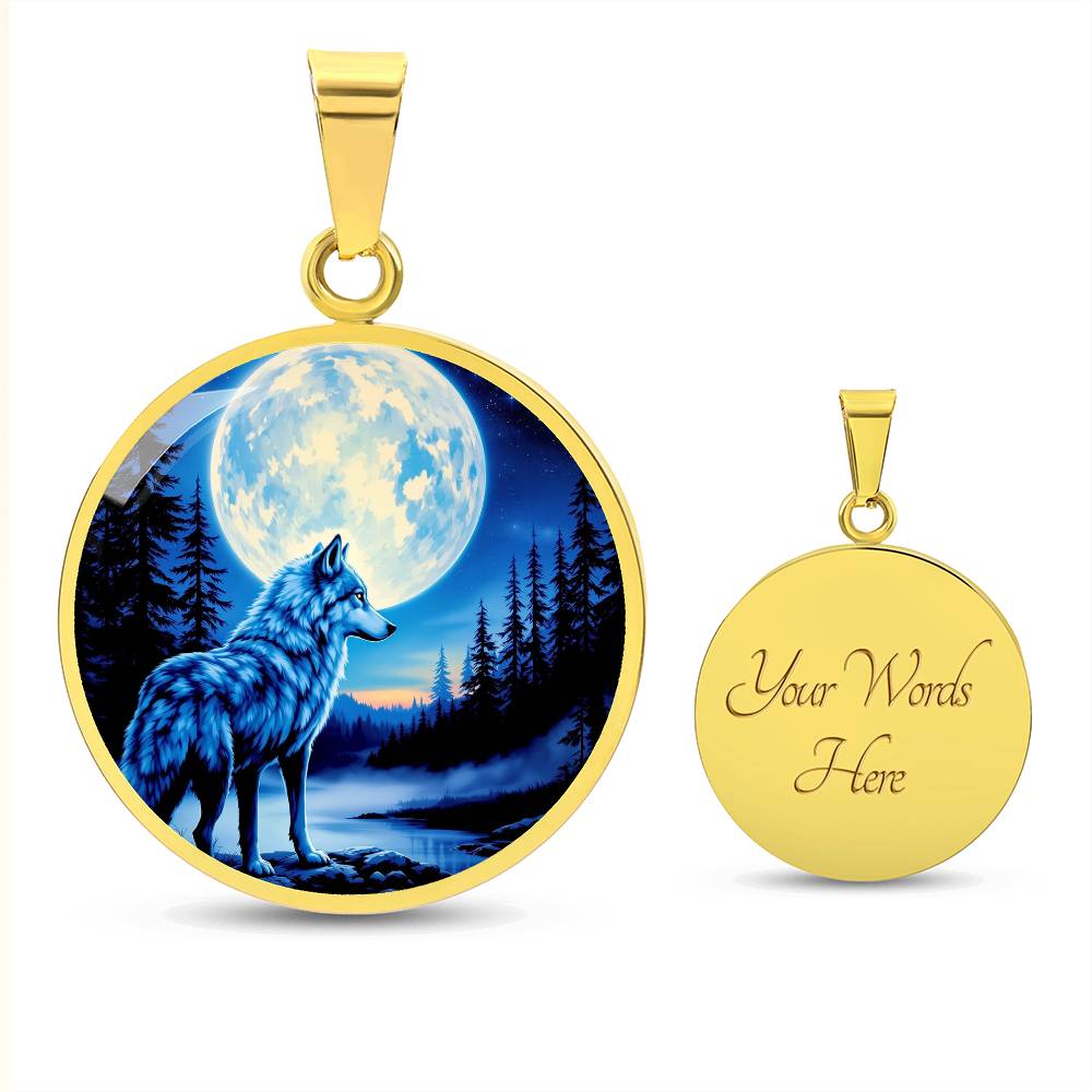 Personalized Winter Wolf Necklace or Bracelet