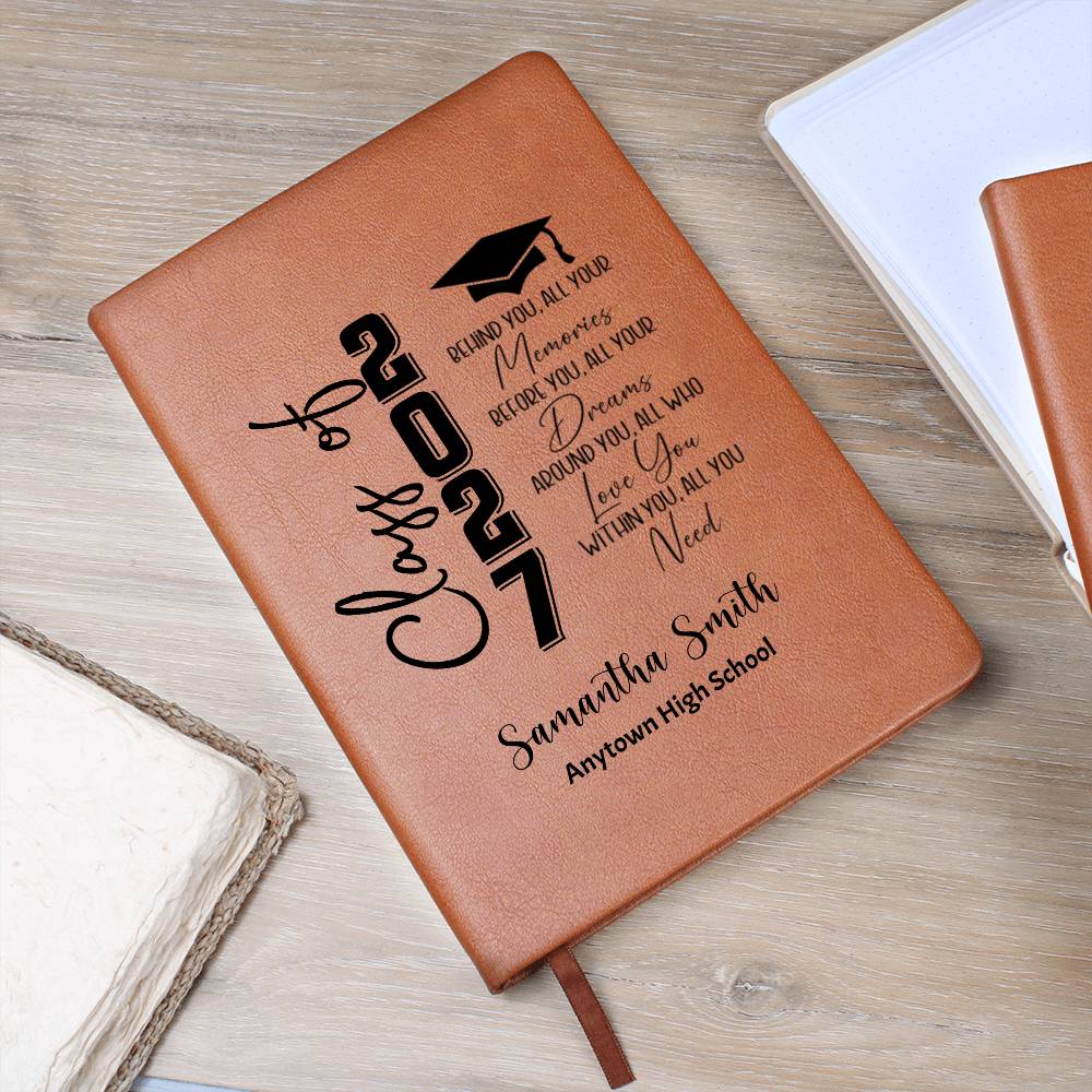 Class of 2027 Graduation Journal, Personalized Senior Notebook, High School Memory Book, Graduate Gift, Graduation Keepsake Journal