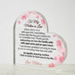 Mother in Law Heart Acrylic Plaque-[Heartfelt Family Gift]