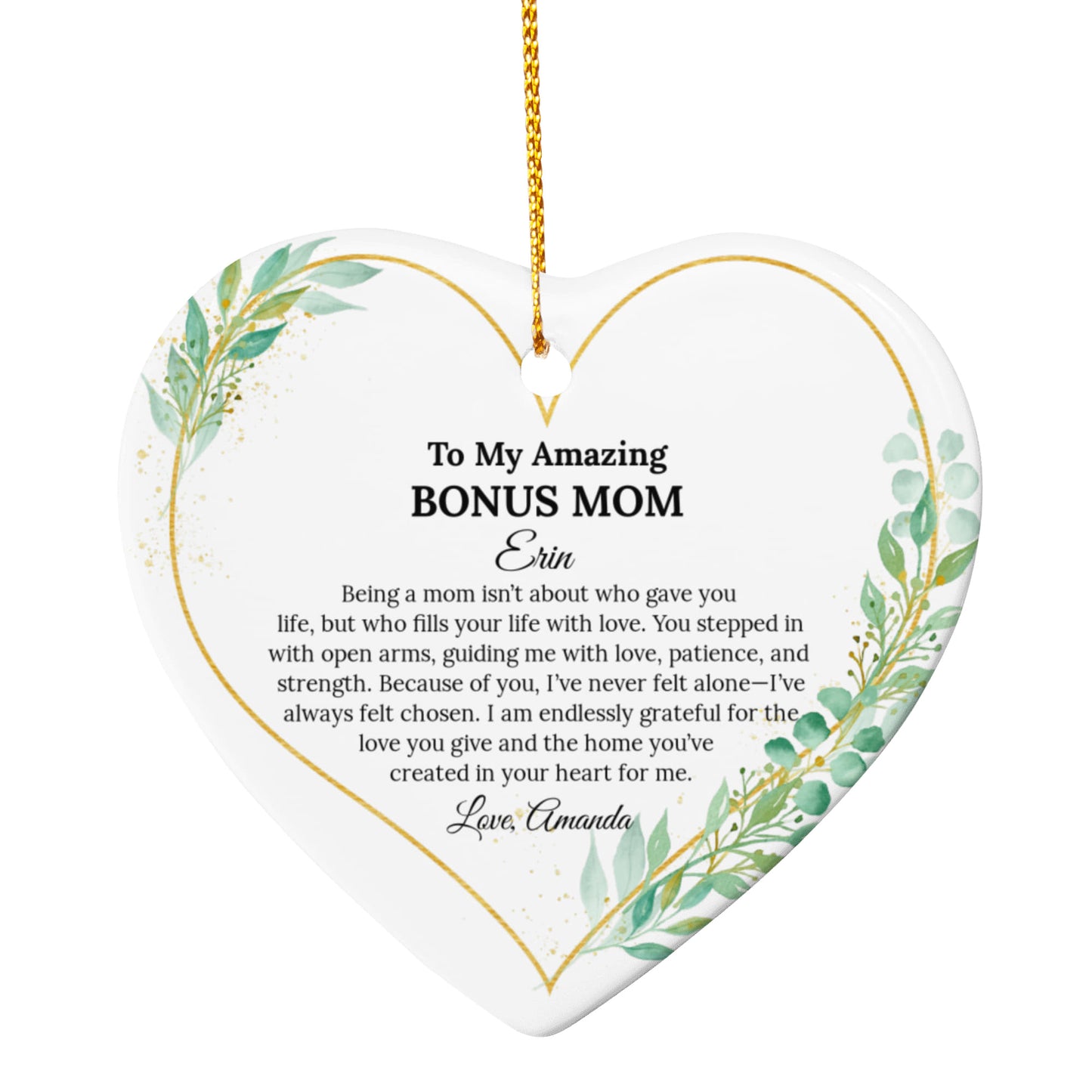 Ceramic Heart Ornament