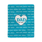 Dad with Kids Names Sherpa Fleece Blanket-[Heartfelt Family Gift]