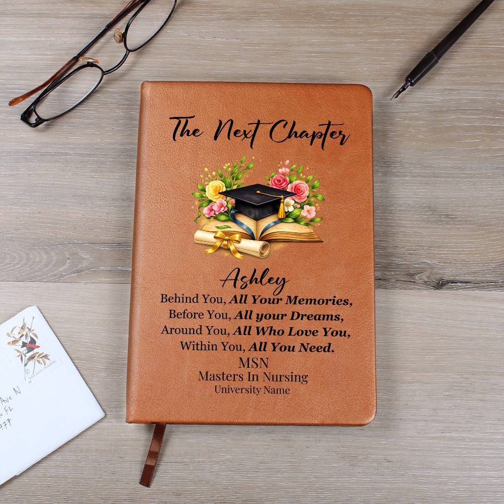 Personalized College Nursing Graduation Journal Gift for BSN MSN