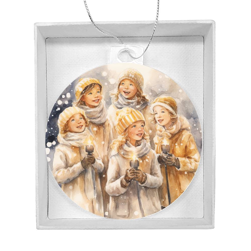 Carolers  Acrylic Christmas Ornament-[Heartfelt Family Gift]