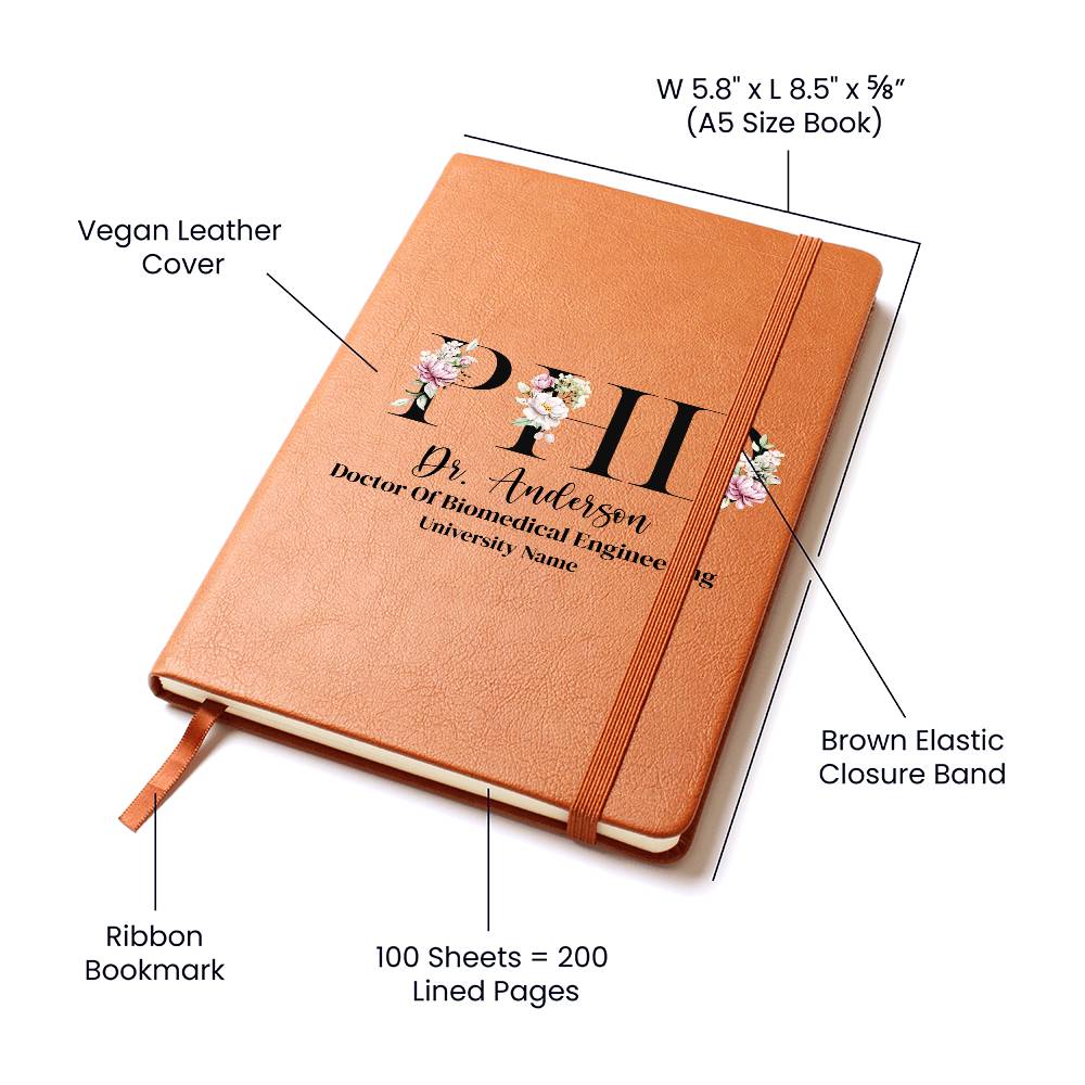 Personalized Phd Graduation Journal