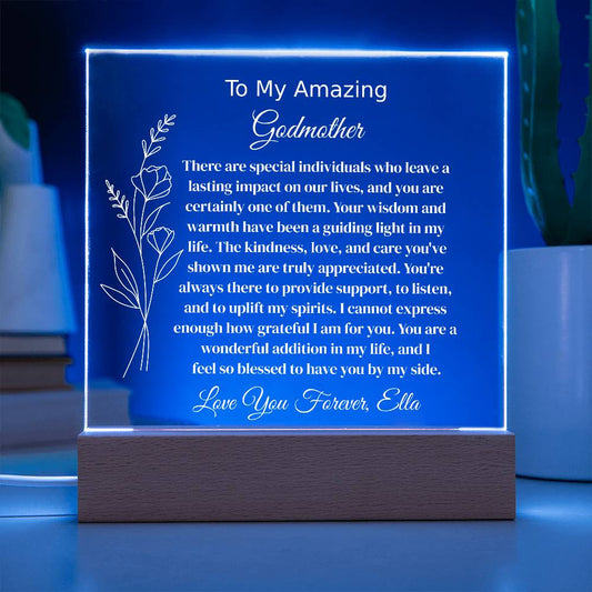 Godmother Lighted Plaque