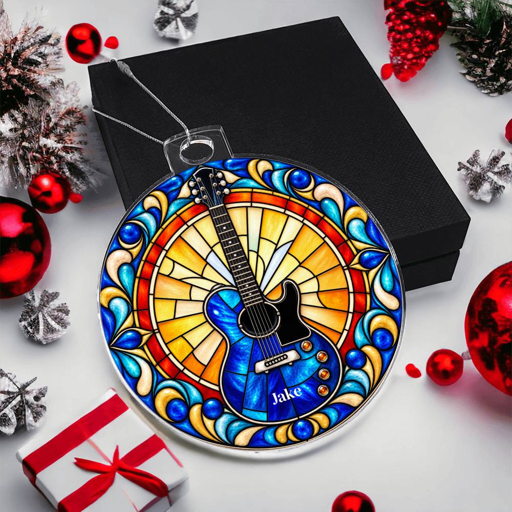 Electric Guitar Christmas Ornament