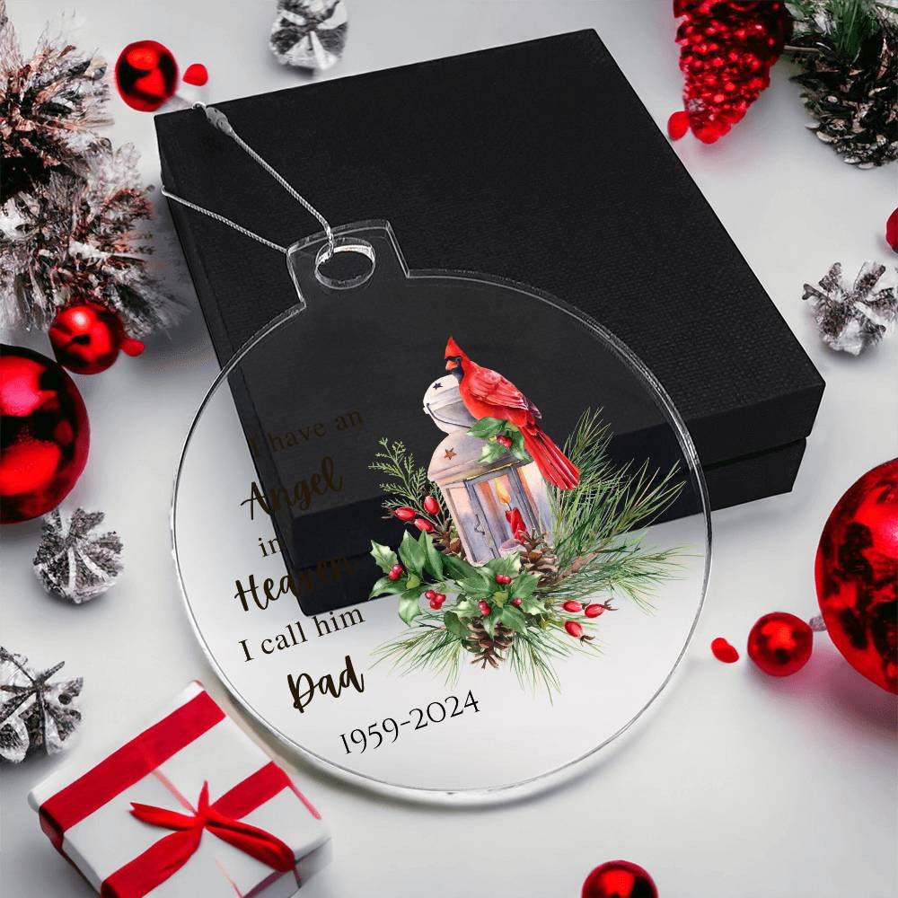 Dad Angel Ornament-[Heartfelt Family Gift]