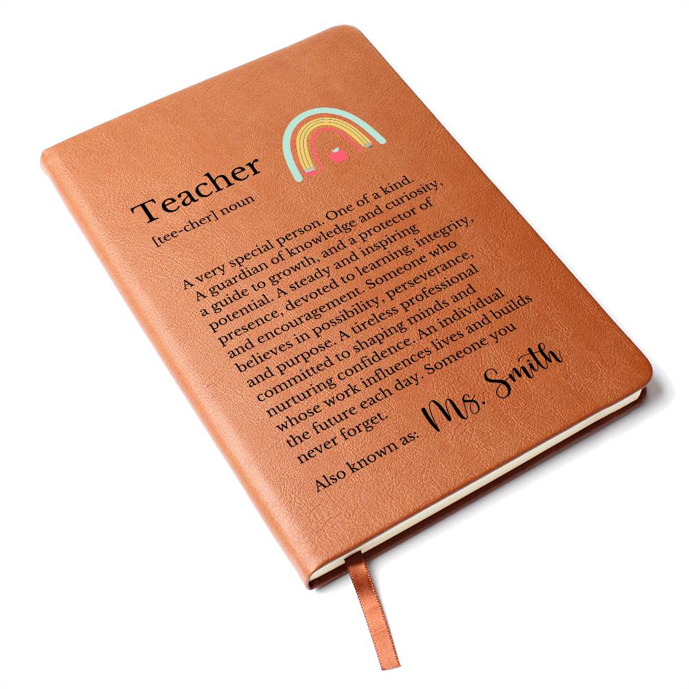 Personalized Teacher Definition Journal