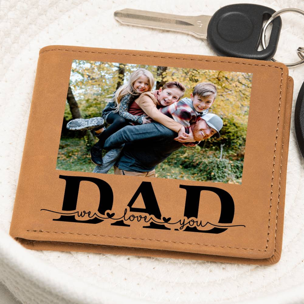 Custom Photo Wallet Gift for Dad-[Heartfelt Family Gift]