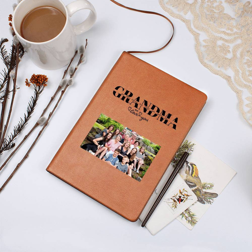 Grandma Personalized Keepsake Journal with Grandkids Names and Photo-[Heartfelt Family Gift]