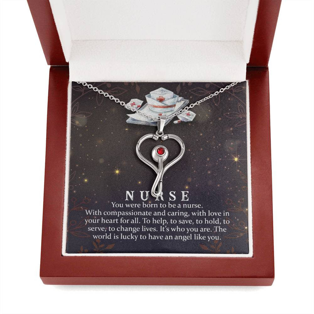Nurse Stethoscope Necklace Gift-[Heartfelt Family Gift]
