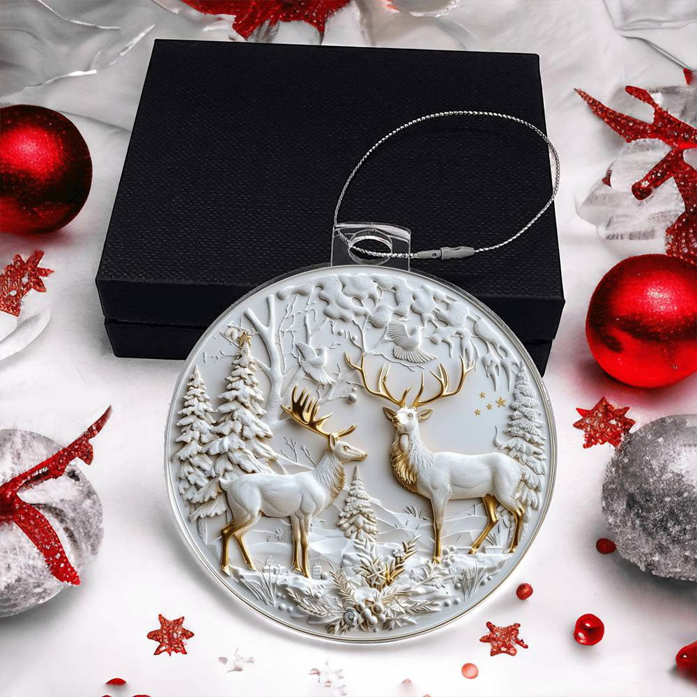 Acrylic Christmas Ornament-[Heartfelt Family Gift]