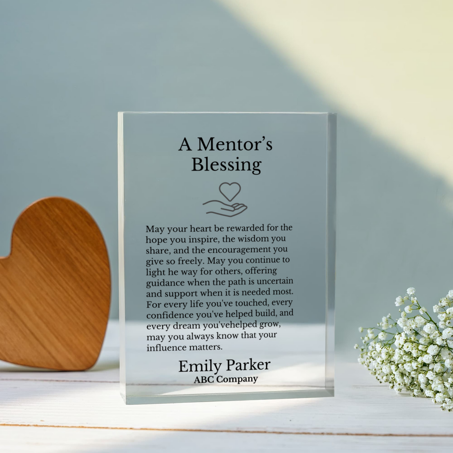Mentor Appreciation Plaque Gift