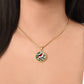 Cardinal and Hollyberry Necklace December Birthday Christmas Pendant-[Heartfelt Family Gift]
