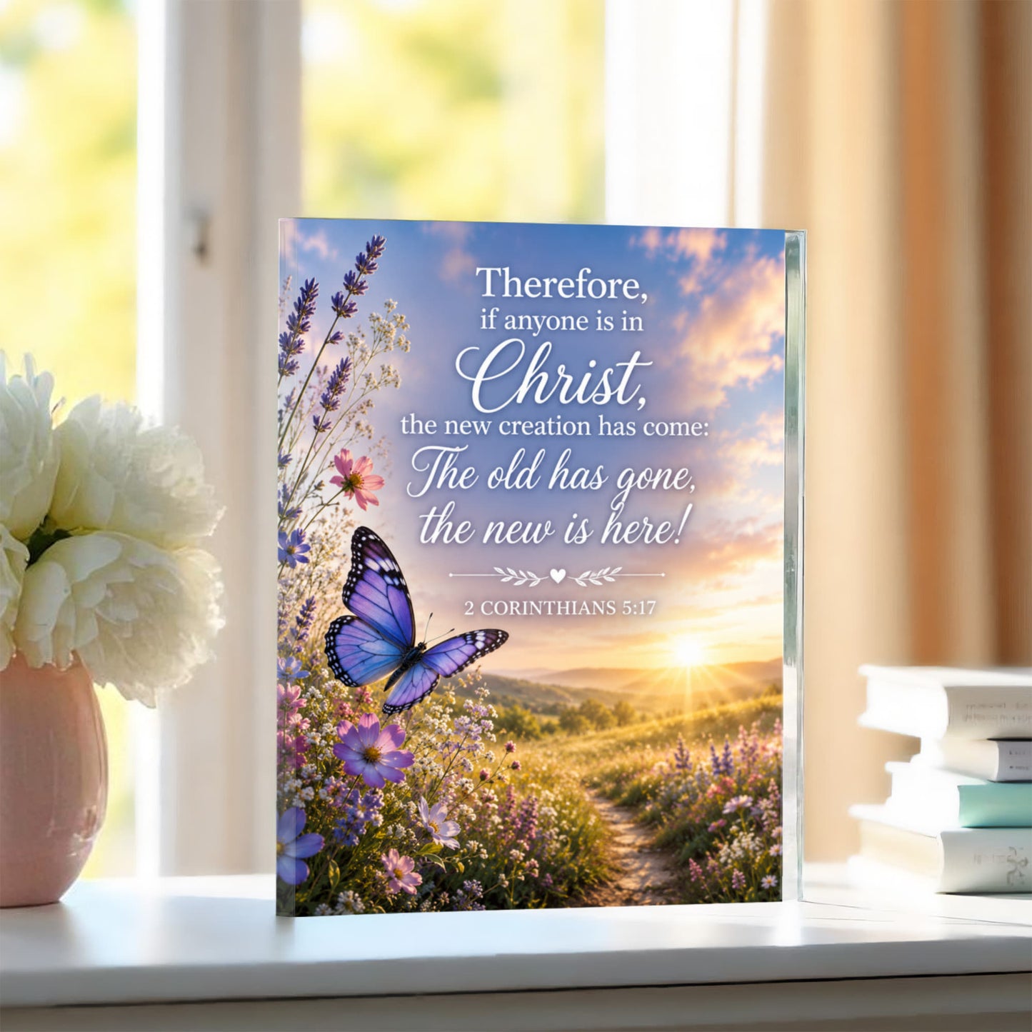 2 Corinthians 5:17 Bible Verse Acrylic Plaque