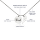 Dad Memorial Necklace Angel Wing Charm -Goodbye aret forever-[Heartfelt Family Gift]