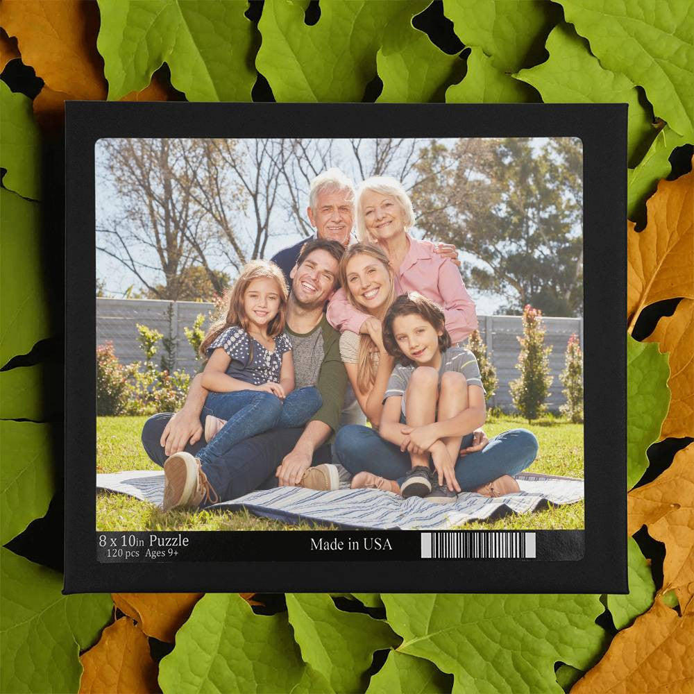 Custom Photo Jigsaw Puzzle 8" x 10"-[Heartfelt Family Gift]