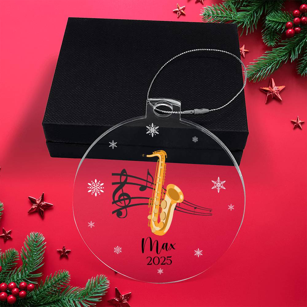 Saxophone Music Ornament
