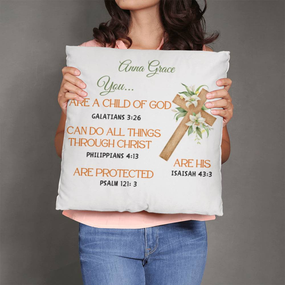 Personalized You Are Religious Quotes Classic Pillow-[Heartfelt Family Gift]
