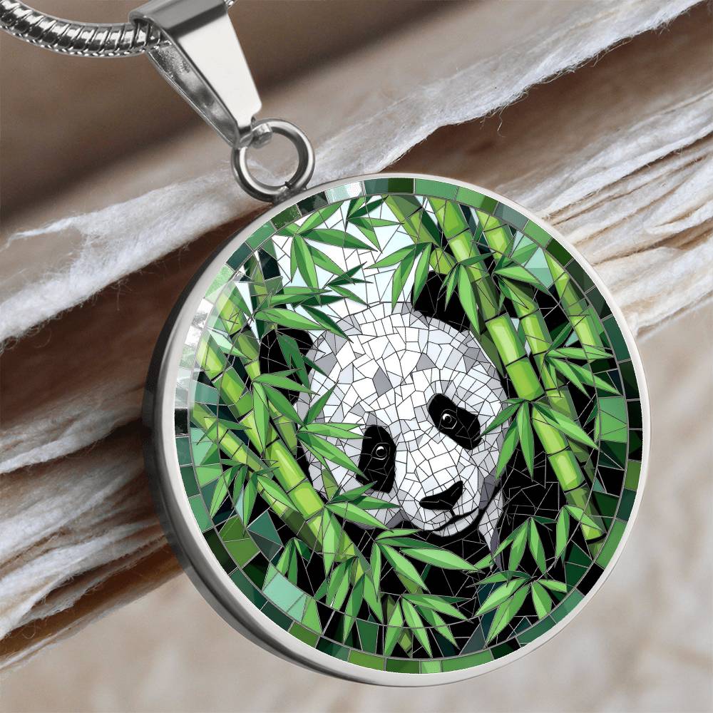 Panda Engraved Necklace