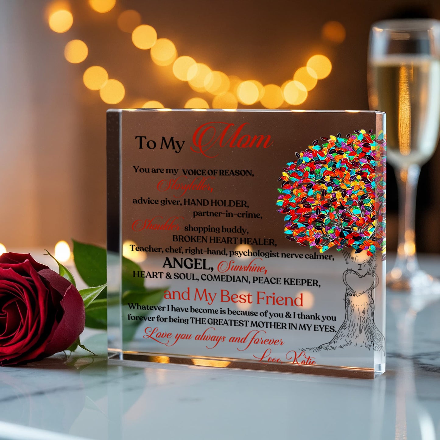 To My Mom Acrylic Plaque Gift