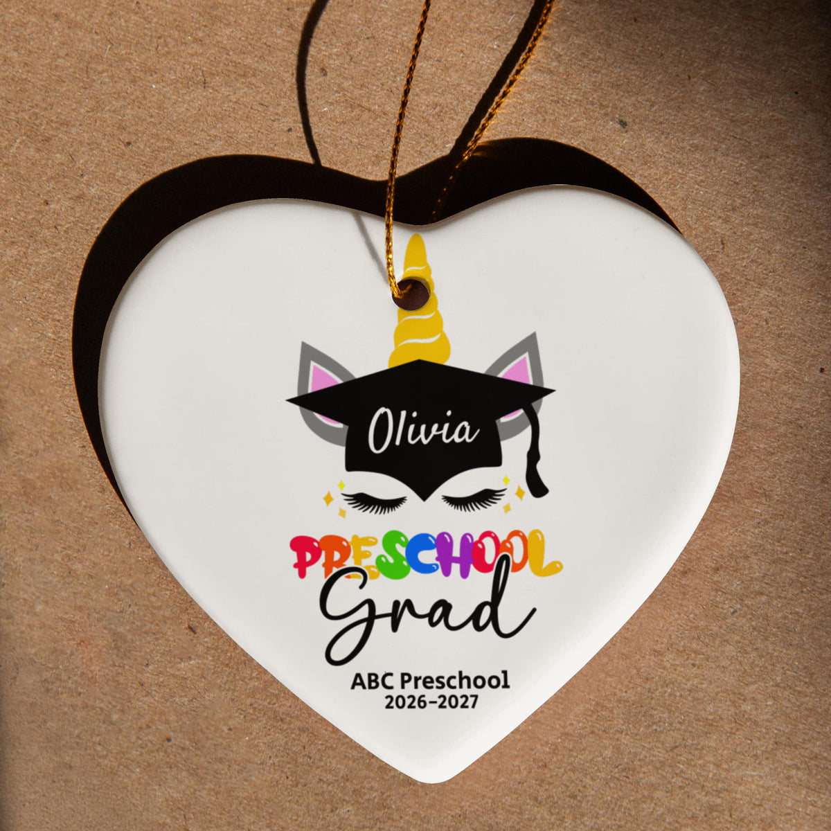Personalized PreSchool Ornament Gift For Kids