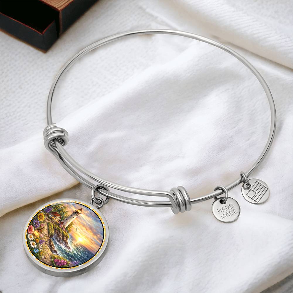Lighthouse Personalized Engraved Necklace Bracelet or Keychain