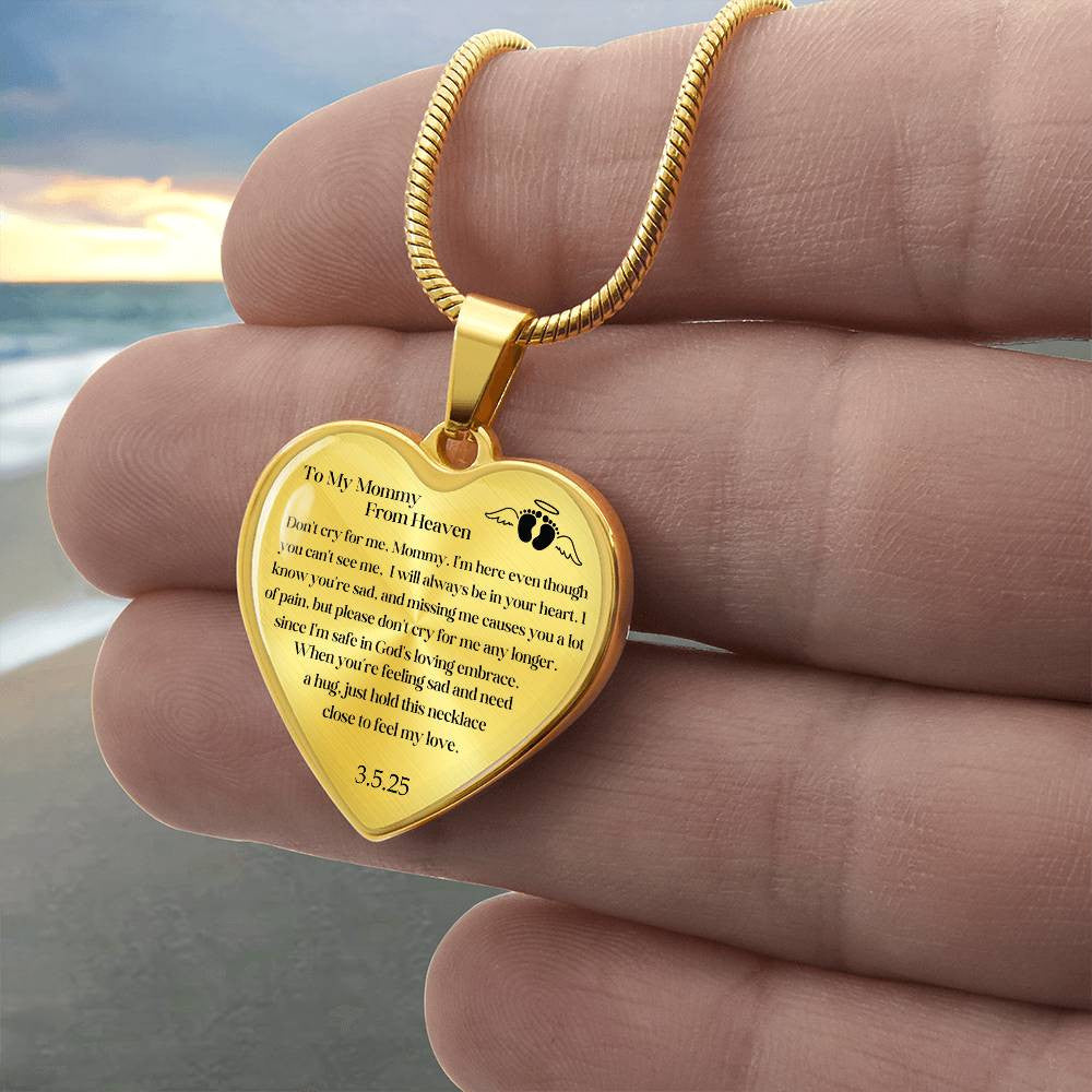 MIscarriage Baby loss necklace gift for mom-[Heartfelt Family Gift]