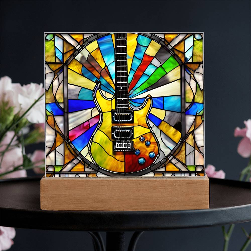 Electric Guitar Acrylic Plaque