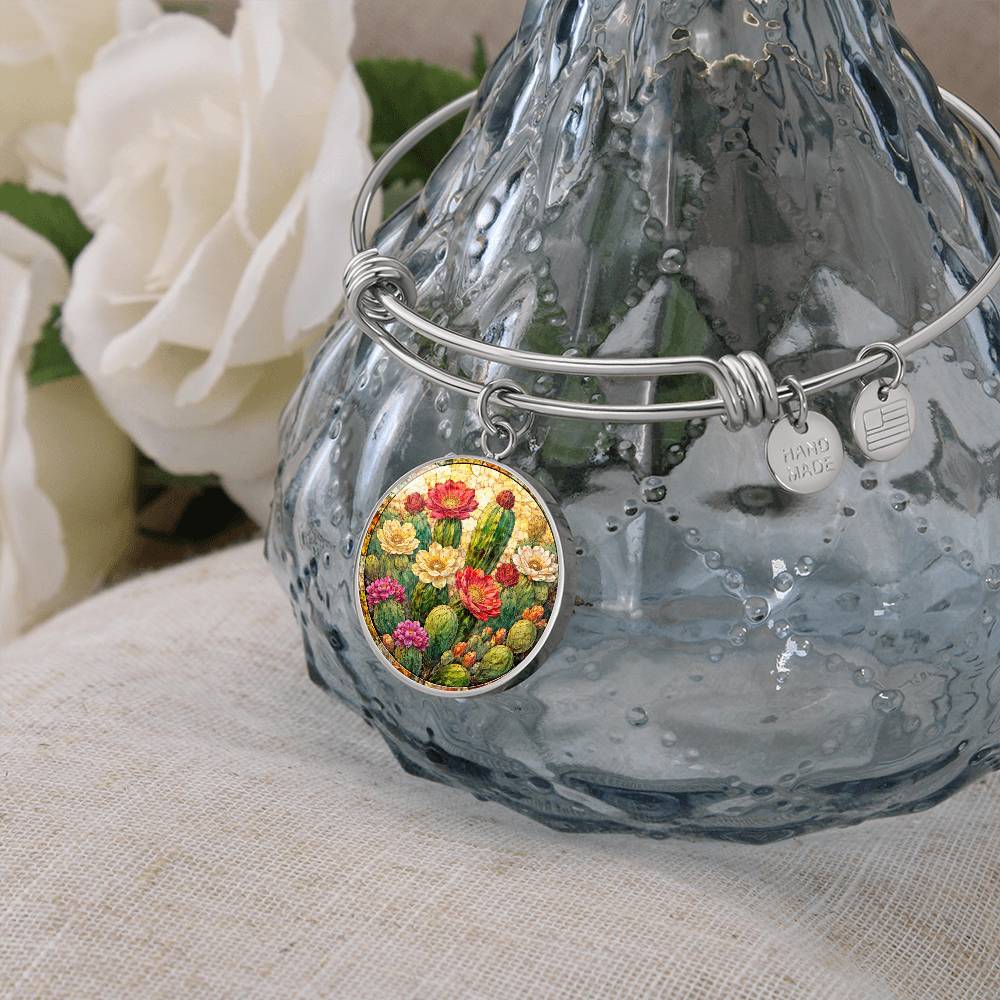 Cactus Personalized Engraved Necklace Bracelet or Keychain