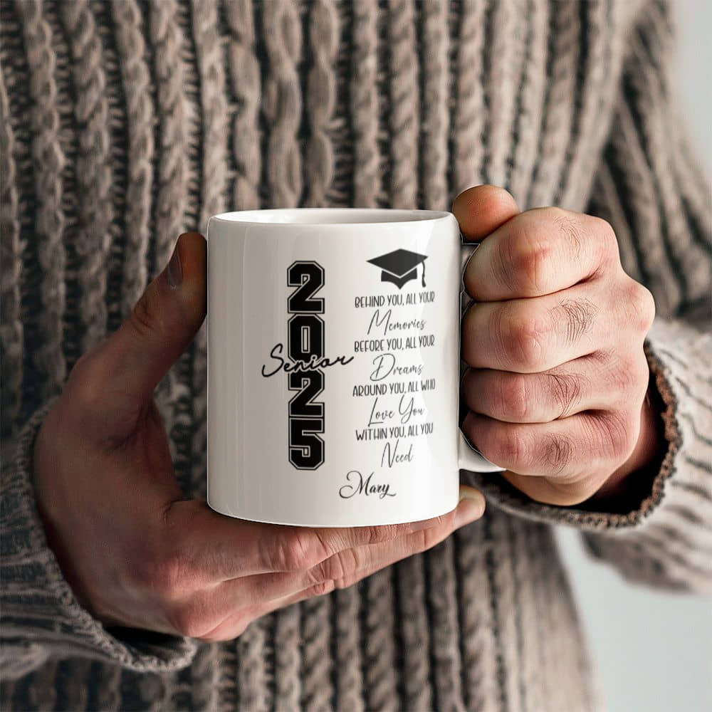 Class of 2025 Graduation White Ceramic Mug-[Heartfelt Family Gift]