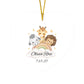 Baby Safari Animal Heart Ornament-[Heartfelt Family Gift]