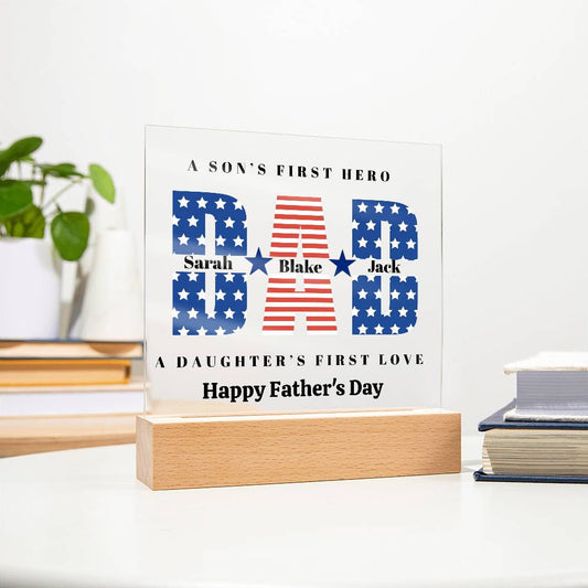 Dad Acyllic Plaque-[Heartfelt Family Gift]