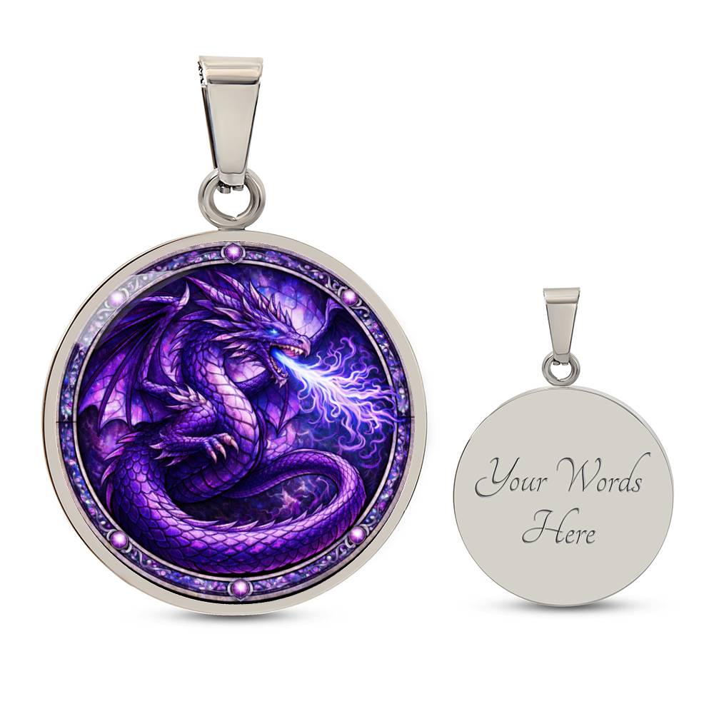 Personalized Purple Engraved Necklace Bracelet or Keychain
