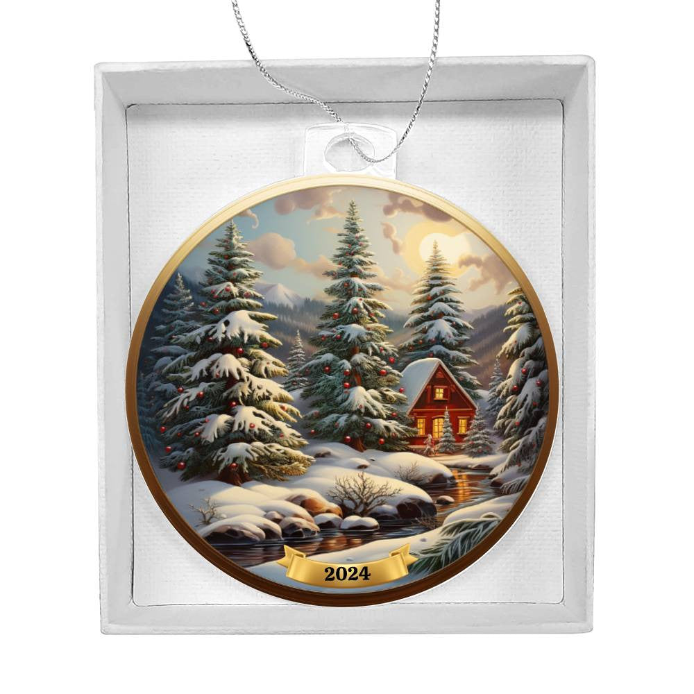 Winter Woodland Christmas Tree Ornament-[Heartfelt Family Gift]