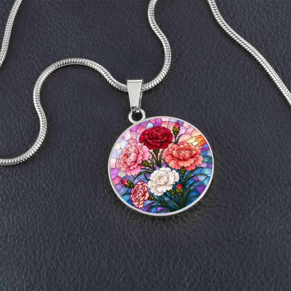 Personalized Flower Necklace
