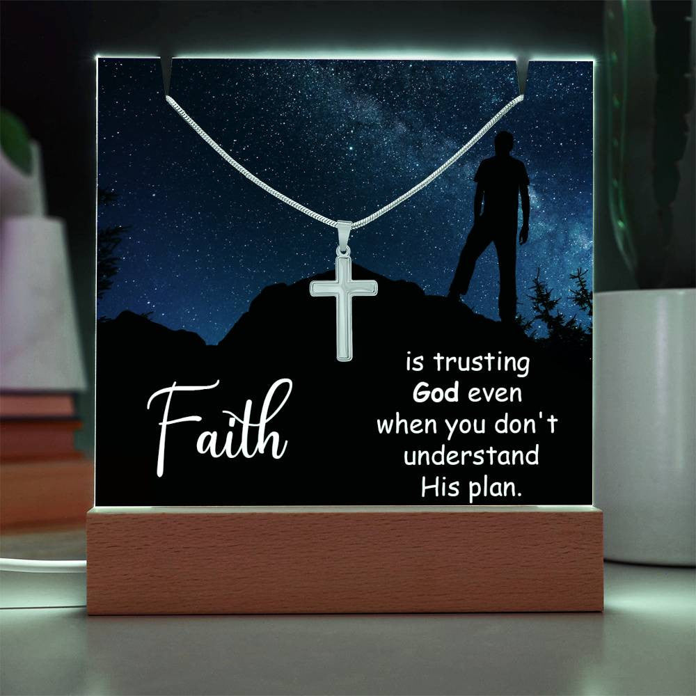 Religious Plaque & Cross Gift Set-[Heartfelt Family Gift]