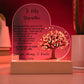 Stepmother Acrylic Heart Plaque Gift-[Heartfelt Family Gift]
