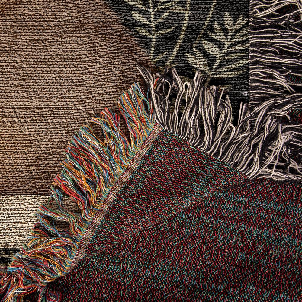 Groundhog Couple Woven Cotton Throw Blanket-[Heartfelt Family Gift]