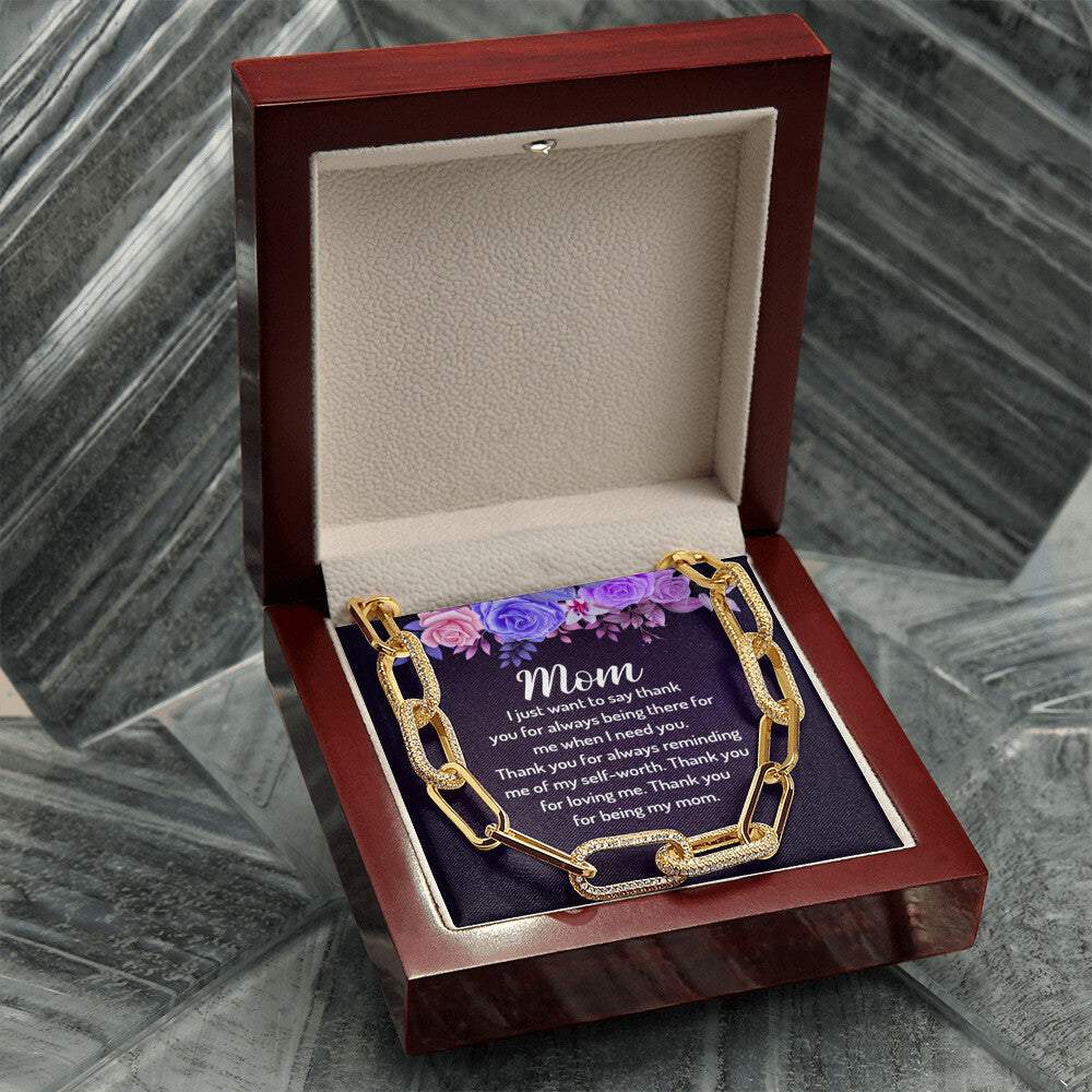 Mom Forever Linked Necklace-[Heartfelt Family Gift]