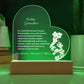 Grandmother LED Heart Plaque from Grandkids