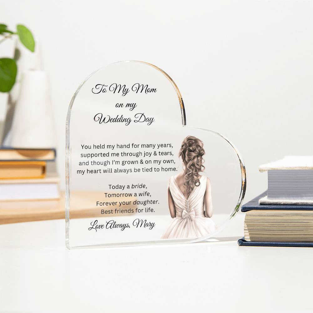 Mother of The Bride Custom Wedding Plaque-[Heartfelt Family Gift]