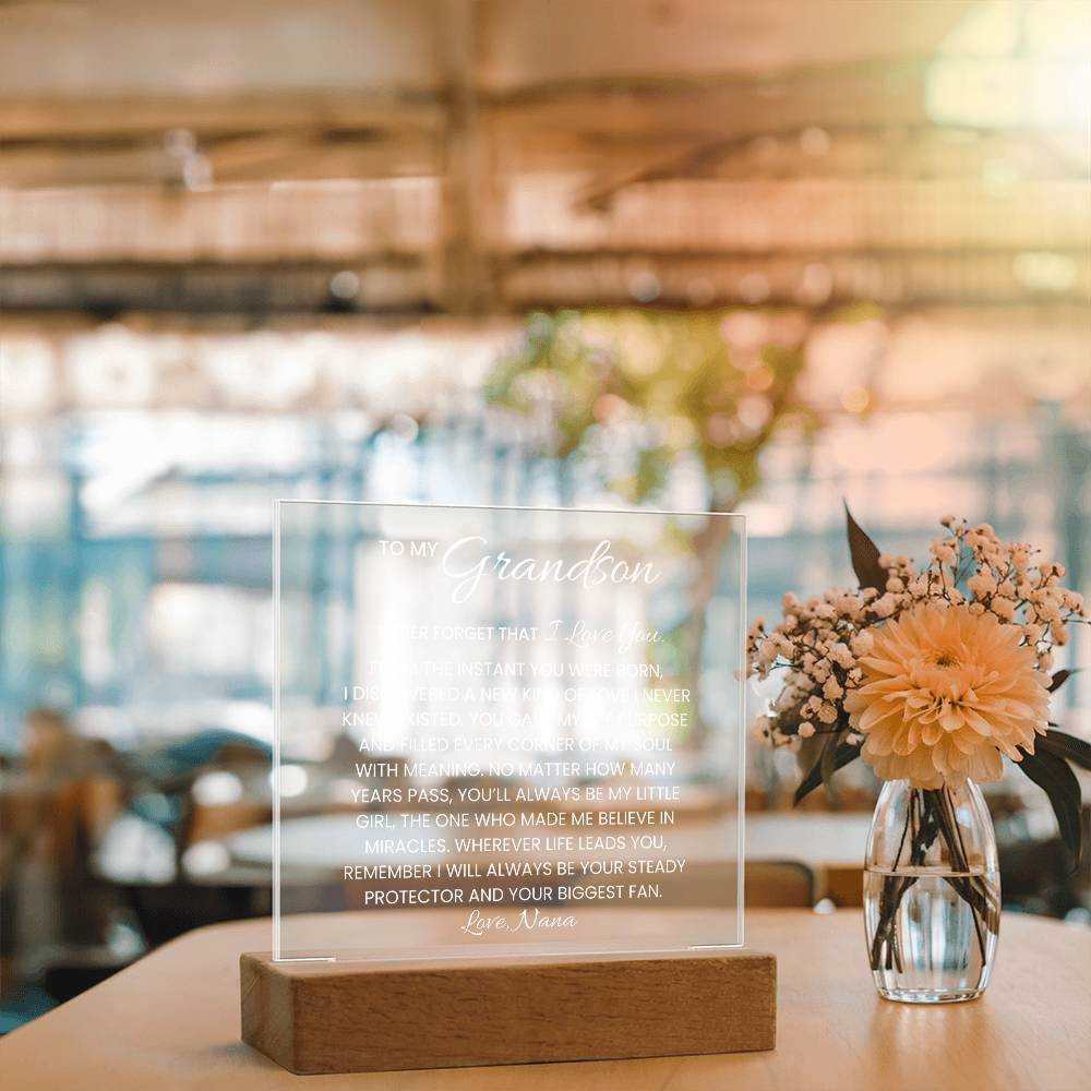 Grandson Acrylic Plaque Gift