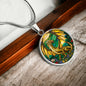 Dragon Gold Fantasy Engraved Necklace in Gold or Silver-[Heartfelt Family Gift]