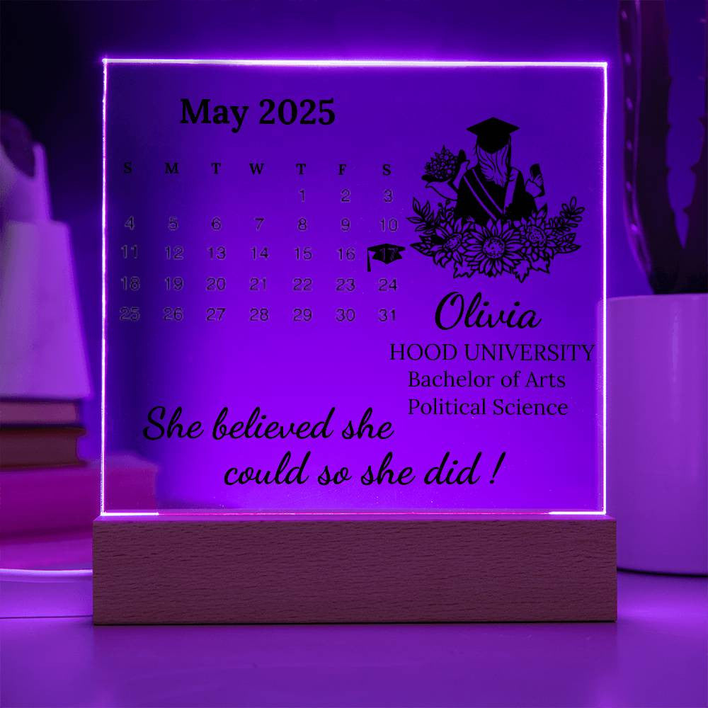 Personalized Graduation Plaque for 2025 Graduate-[Heartfelt Family Gift]